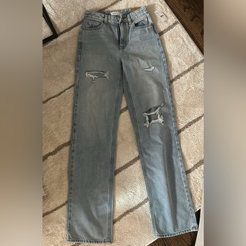 NWT PacSun Light Blue Distressed Boyfriend Jeans